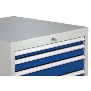<b>6</b>-<b>Drawer</b> Storage Cabinet H1019xW705xD736mm Light Grey/Signal Blue Full Extension - Product Image 4