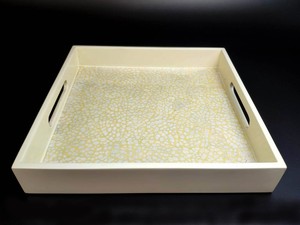 Plateau en coquille d'oeuf de luxe de haute qualité plateaux de service décoratifs personnaliser plateau en laque vaisselle fabriquée au Vietnam - Product Image 2