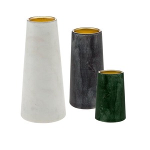 Elegant <b>Marble</b> Silk Screen Printed Ceramic Candle <b>Jar</b> Hot Selling Luxury Item From India - Product Image 1