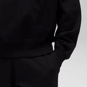 Pull-over uni à manches longues pour homme, sweat à capuche avec logo, coupe tendance, prix avantageux pour les commandes en gros - Product Image 4