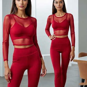 See Through Long Sleeve T Shirt Sheer Mesh <b>Legging</b> <b>Women</b> Sexy Night Club Wear Tee Shirt <b>Legging</b> Two Piece Set Ladies - Product Image 3