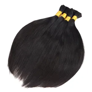 Extensions de cheveux Remy indiens doux à l'exportation directe d'usine Caractéristiques droites et soyeuses pour le tressage des femmes Prix de gros en Inde - Product Image 3