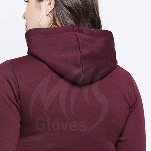 Sweats à capuche personnalisés de haute qualité pour femmes à vendre en gros Lady Pullover Hoodies - Product Image 5