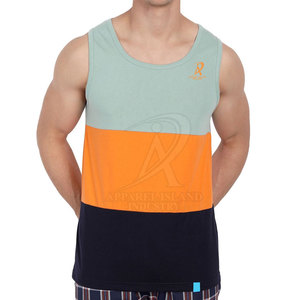 Camiseta sin mangas de secado rápido de entrenamiento de algodón 100% transpirable de punto informal de alta calidad para hombre más vendida - Product Image 3