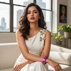 อินเทรนด์ผู้หญิง7เฉดสีของกำไลข้อมือสีม่วง Lac-ของขวัญที่สมบูรณ์แบบ - Product Image 2