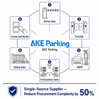 Barrera Automática AKE con Cámara ANPR, Sistema de Gestión de Estacionamiento, Pantalla LCD, Vidrio Templado AG, Motor sin Escobillas IP54, TCP/IP