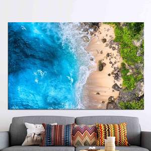 Lienzo Impreso: Elegante Decoración de Pared con Paisaje Marino 3D, Lienzo Enrollado - Product Image 1