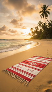 Alfombra Rectangular de Felpa de Algodón Tejida de Lujo con Diseño Floral Lavable a Máquina para Uso en el Hogar, Campamentos y Viajes - Product Image 3