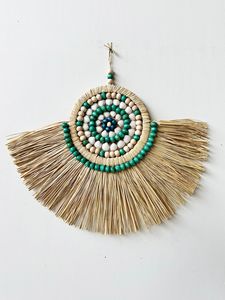 Tenture murale décorative d'art brodé en bois fait à la main pour les entrées avec un thème de bienvenue chaleureux pour les célébrations de Diwali et d'anniversaire - Product Image 6