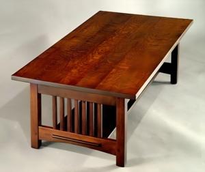 Mission Style Coffee Table Made From Mahogany Wood for Home Villa Apartment - Stylish Living Room Furniture - Product Image 1