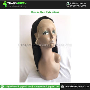 Cabello Remy de mayor venta, 18 pulgadas, 100%, cutícula sin procesar alineada, peluca de cabello humano recto de encaje completo al mejor precio, venta al por mayor - Product Image 4