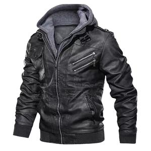Veste en cuir véritable pour hommes Veste en cuir véritable personnalisée avec broderie Cuir de vachette - Product Image 6