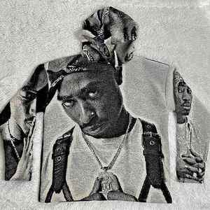 Fabricante personalizado Tapiz Ropa Tejido Tapiz Sudadera con capucha Hombres Impresión gráfica Sudaderas con capucha para hombre de alta calidad - Product Image 3