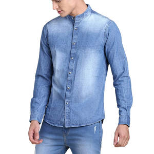 Chemise denim décontractée personnalisée, légère et stylée, en coton, élasthanne/Chemise denim d'été de nouveau style du fabricant de l'usine - Product Image 3