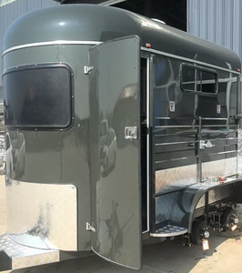 Remorque à double essieu avec freins électriques, en acier galvanisé à chaud, conforme aux normes australiennes, pour 2 chevaux, chargement droit, fabrication en usine - Product Image 4