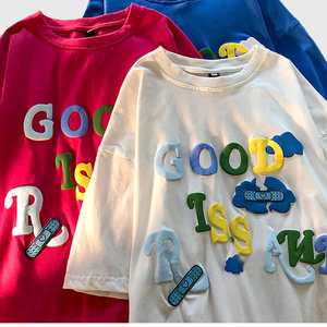 T-shirts d'impression bouffante personnalisés de haute qualité grande taille manches courtes 100% coton T-shirts pour hommes nouveau Design t-shirt - Product Image 2