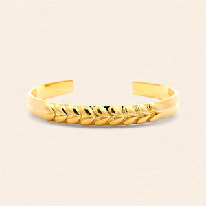 Bracelet en laiton Fengshui Énergie de la Vie, motif Épi de Blé, pour Fête et Mariage, Unisexe - Product Image 2