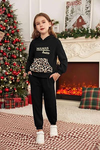 Personalizar sudaderas con capucha y pantalones de chándal niños 2 uds chándal de invierno niños chándal conjunto de ropa - Product Image 4
