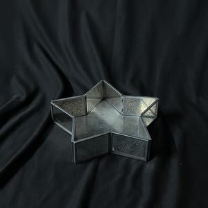 ถาดกระจกโลหะเงินโบราณทรงดาวพร้อมชุบนิกเกิลสำหรับงานแต่งงานถาดตกแต่งบ้านเทศกาลคริสต์มาสหรูหราทันสมัย - Product Image 2