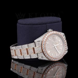 Reloj de Lujo con Movimiento Automático, Esfera Analógica de Acero Inoxidable de 41 mm, Cristal de Zafiro, Correa de Metal Clásica Deportiva y Elegante, Ronda - Product Image 1