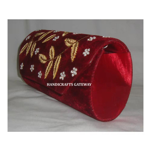 กระเป๋าถือและกระเป๋าลูกปัดลายปัก zari งานแฮนด์เมดดีไซน์แฟนซีสำหรับผู้หญิงสินค้าตกแต่งงานปาร์ตี้ - Product Image 1