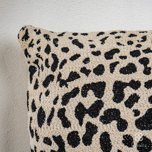 Cojines suaves duraderos de polialgodón para decoración del hogar, cojines decorativos de Jacquard marfil y negro para sofá, sala de estar y dormitorio - Product Image 6