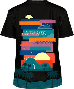 <b>Men's</b> High Quality Quick Dry Tshirt Rounded Drop Shoulder O-Neck Knitted Fabric Casual Plus Size Long Sublimation Printed - Product Image 2