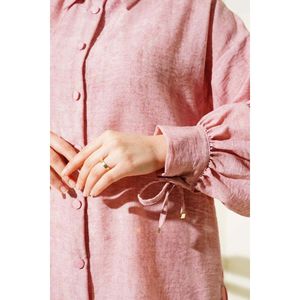 Poudre de chemise lacée à la manchette à manches ballon - Product Image 2