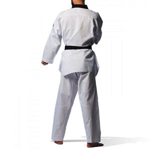 Vêtements d'arts martiaux de qualité d'exportation, uniforme de taekwondo à manches longues, coutures renforcées, prix raisonnable, ensembles de vestes et de pantalons de sport - Product Image 2