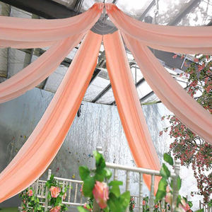 ชุดผ้าม่านตกแต่งเพดานเป็นลอนคลื่นสีขาวฉากหลังแต่งงานสำหรับการออกแบบตกแต่งภายในจากซัพพลายเออร์ระดับพรีเมียม - Product Image 3