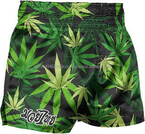 Pantalones cortos de boxeo de satén pesado personalizados XL para adultos, pantalones cortos de gimnasio con cintura elástica y logotipo, ropa de lucha por sublimación para adultos, Muay Thai - Product Image 1