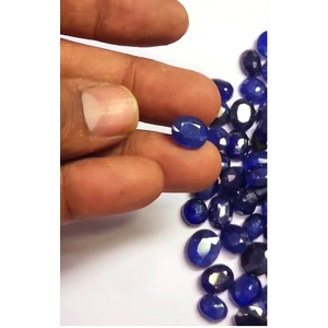 พลอยสีฟ้าจากกรุงเทพฯจำนวน132ชิ้นขนาด10มม. ถึง13มม. รูปวงรี669 CTS Lot iroc ขายคุณภาพสูงอัญมณีที่เต็มไปด้วยความร้อน $เรา375 - Product Image 2