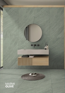 Auralite Mosaic 48mm Rhombus Diamond Azulejos de cuerpo completo para un aspecto brillante y refinado Azulejo de pared y piso interior y exterior - Product Image 4