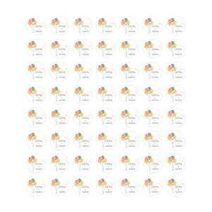 สติกเกอร์ติดผนังลายธีมวันเกิดมาสเตอร์บอลลูน  แบบกันน้ำ  วัสดุ PVC  ตกแต่งผนัง - Product Image 2