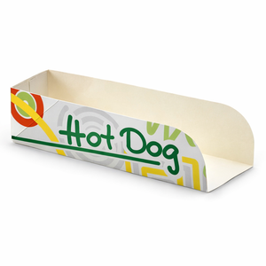 <b>Kraft</b> Paper Hot Dog <b>Box</b> Takeout Food Packaging Long Slot Paper Container Custom Logo - Product Image 2