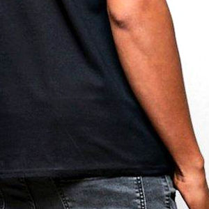 Camiseta de algodón con cuello redondo para hombre, camiseta informal de manga corta con diseño de hombro caído, bordado transpirable, patrón de personaje Digital - Product Image 5