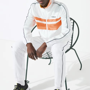 Dernière vente en gros Ensemble de survêtements de tennis à col haut pour hommes Nouvel ensemble de survêtements pour hommes avec logo personnalisé et respirant - Product Image 4