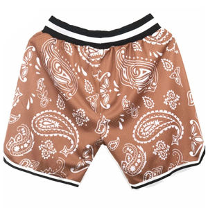 Fabricant Fourniture Bas quantité minimale de commande Séchage Rapide Plus Size Hommes Basketball Mesh Shorts Été Imprimé Taille Élastique 100% Coton - Product Image 3