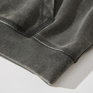 Oem ropa deportiva pulóver Streetwear ácido lavado algodón sudaderas con capucha personalizado Vintage desgastado sudaderas con capucha hombres - Product Image 5
