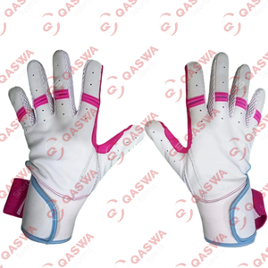 Vente chaude Personnalisé Baseball Softball Frappeur Gants Confortable Longue Manchette avec Paume En Cuir À Prise Forte pour L'entraînement Des Adultes - Product Image 5