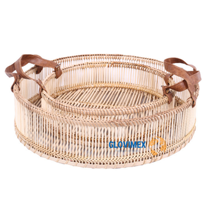 Hot Sale Glovimex Brand Bamboo Natural Color Serving Trays Customizable Logo for Home Kitchen Dinner <b>Table</b> Use Wholesale Vietnam - Product Image 6