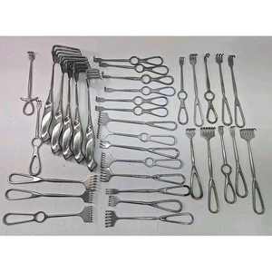 Lot mixte de 34 rétracteurs à crochet, ensemble d'instruments chirurgicaux en acier inoxydable, pointus et arrondis, grandes et petites tailles, orthopédie chirurgicale - Product Image 1