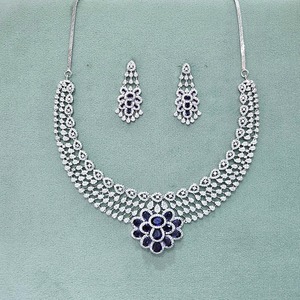 Conjunto de collar clásico de diamante americano de diseñador de lujo Collares de moda chapados en rodio de alta calidad - Product Image 5