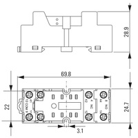 Weidmuller Industrial FS 2CO ECO Relay Socket 7760056126 Théorie électromagnétique haute puissance 7760056106