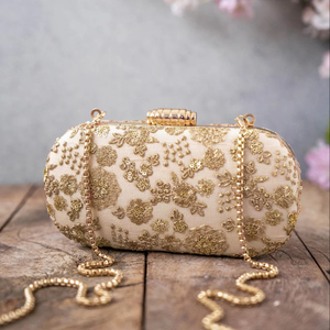 Bolso bordado elegante para niñas, bolso de mano étnico indio, proveedores de bolsos de fiesta de trabajo con hilo hecho a mano - Product Image 1