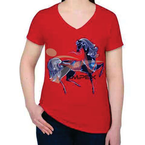 เสื้อยืดผ้าฝ้ายสำหรับผู้หญิงเสื้อยืดพิมพ์โลโก้แบบยืดหยุ่นสำหรับฤดูร้อน - Product Image 6