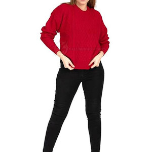 Pull en coton/laine décontracté pour femmes, hiver 2023, extérieur, anti-froissement et respirant, personnalisable, design tendance - Product Image 6