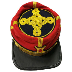 Gorra de Visera Bordada con Cruz y Corona Masónica de los Caballeros Templarios, Gorra de Visera Estilo Vietnamita con Nombre de Coronel de Campo - Product Image 5