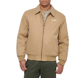 High Street hommes hiver Bomber vestes 2025 à manches longues Polyester Satin toile OEM Service conception personnalisée Satin vestes - Product Image 1