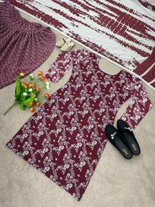 ชุดเดรสสำหรับใส่ไปงานปาร์ตี้ดีไซน์ใหม่ชุดเดรสพร้อมลายดอก dhoti salwar - Product Image 4